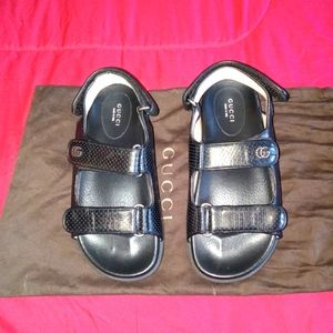 GUCCI LEATHER DADS SANDALS